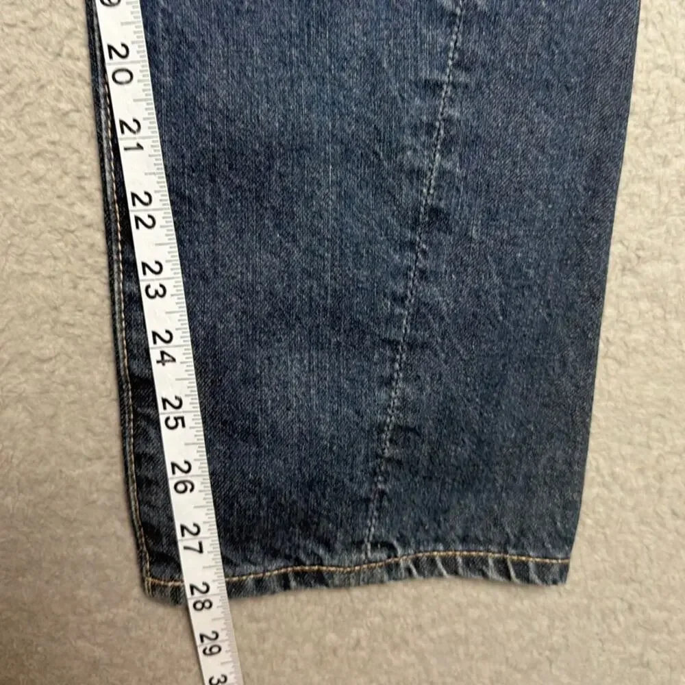 AG Phoebe Vintage High Rise Tapered Jeans 100% Cotton Medium Wash 28R Mom Jeans